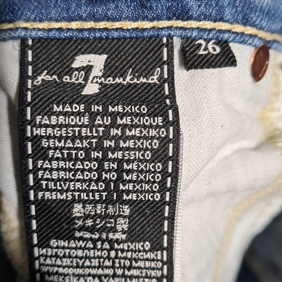 7 For all Mankind Jeans Roxanne Ankle Size 26 - Picture 3 of 7